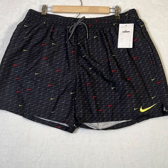 Nike Swoosh All-Over Print Men’s Swim Shorts-NWT-‎ Men XXL - Picture 1 of 6
